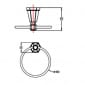 Image of RAK Washington Towel Ring