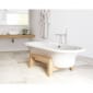 Image of Roca Art Plus Steel Freestanding Bath With Oak Platform