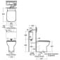 Image of Ideal Standard Studio Echo Back to Wall Toilet