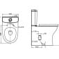 Image of Roca Colina Comfort Height Close Coupled Toilet With Soft Close Seat