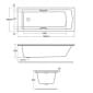 Image of Ideal Standard Concept Rectangular Idealform Bath