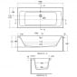 Image of Ideal Standard Tempo Arc Idealform Plus Double Ended Bath