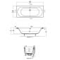 Image of Ideal Standard Tesi Idealform Double Ended Bath