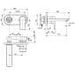 Image of Ideal Standard Tesi Lever Built In Basin Mixer