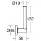 Image of Ideal Standard IOM Toilet Roll Holder