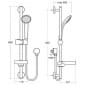 Image of Ideal Standard Idealrain Small Shower Rail Kit