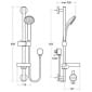 Image of Ideal Standard Idealrain Small Shower Rail Kit