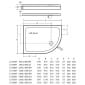 Image of Ideal Standard Simplicity Low Profile Offset Quadrant Tray