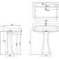 Image of Burlington Edwardian 1200mm Basin
