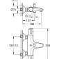 Image of Grohe Grohtherm 800 Exposed Thermostatic Shower Mixer Valve