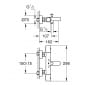 Image of Grohe Grohtherm 800 Cosmopolitan Exposed Thermostatic Shower Mixer Valve