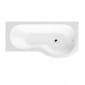 Image of BC Designs Solidblue P-Shape Shower Bath