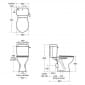 Image of Armitage Shanks Sandringham 21 Raised Height Close Coupled Toilet