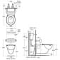 Image of Armitage Shanks Contour 21 Rimless Wall Hung Toilet