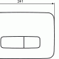 Image of Ideal Standard ProSys Oleas M3 Mechanical Dual Flush Plate