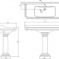 Image of Burlington Edwardian 1200mm Basin