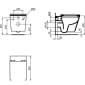 Image of Armitage Shanks Edit S Square Wall Hung Toilet
