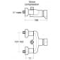 Image of Armitage Shanks Avon 21 Self Closing Exposed Thermostatic Shower Valve