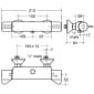 Image of Armitage Shanks Contour 21 Exposed Thermostatic Shower Valve