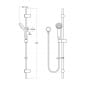 Image of Armitage Shanks Armaglide 2 Shower Rail Kit