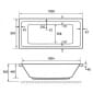 Image of Eastbrook Beaufort Portland Double Ended Bath