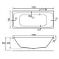 Image of Eastbrook Beaufort Malin Double Ended Bath