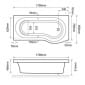 Image of Eastbrook Beaufort Shannon P-Shape Bath