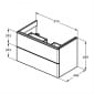 Image of Ideal Standard Strada II Wall Hung Vanity Unit