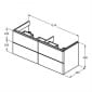 Image of Ideal Standard Strada II Wall Hung Vanity Unit