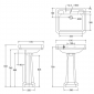Image of Burlington Victorian 610mm Basin
