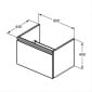 Image of Ideal Standard Tesi Wall Hung Vanity Unit