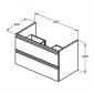 Image of Ideal Standard Tesi Wall Hung Vanity Unit