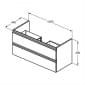 Image of Ideal Standard Tesi Wall Hung Vanity Unit