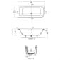 Image of Ideal Standard Connect Air Asymmetric Idealform Plus Bath