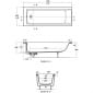 Image of Ideal Standard Connect Air Rectangular Idealform Plus Bath