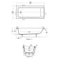 Image of Ideal Standard Connect Air Rectangular Idealform Plus Bath