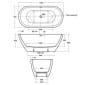 Image of Ideal Standard Adapto Oval Freestanding Bath