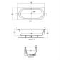 Image of Ideal Standard Adapto Asymmetric Freestanding Bath