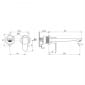 Image of Ideal Standard Cerafine O Wall Mounted Basin Mixer