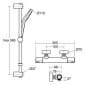 Image of Ideal Standard Ceratherm T50 Exposed Thermostatic Shower Mixer Pack