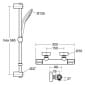 Image of Ideal Standard Ceratherm T100 Exposed Thermostatic Shower Mixer Pack