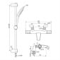 Image of Ideal Standard Ceratherm T100 Exposed Thermostatic Rim Mounted Bath Shower Mixer Pack