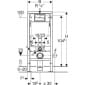 Image of Geberit Duofix Wall Hung Toilet Frame With 12cm Delta Cistern