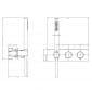 Image of RAK Amalfi Thermostatic Concealed Shower Valve with Handset
