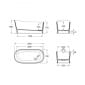 Image of Roca Maui Oval Freestanding Bath