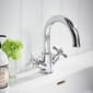 Image of Tavistock Cheltenham Basin Mixer with Click Waste