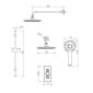 Image of Tavistock Axiom Concealed Thermostatic Dual Function Push Button Shower Valve & Riser Kit