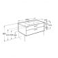 Image of Roca Victoria Wall Hung Vanity Unit With Drawers