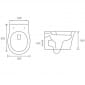 Image of BTL Ouse Wall Hung Rimless Toilet