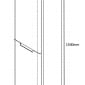 Image of Tailored Bathrooms Monza Tall Wall Hung Storage Unit